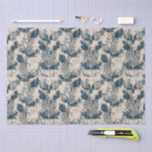 花動揺して柄 薄葉紙 (クラフト)