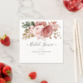 花卉植物水彩婚前小聚纸张 スタンダードカクテルナプキン (インサイチュ)