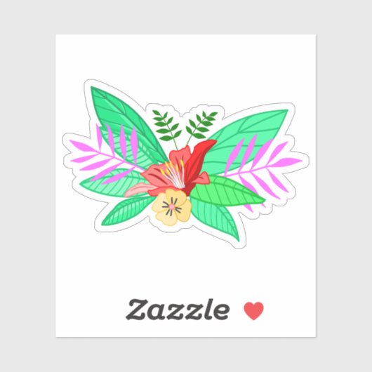 花卉植物2 シール (シート)