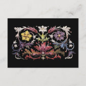 花卉 照明 中世纪 可编辑 エンクロージャーカード (裏面)