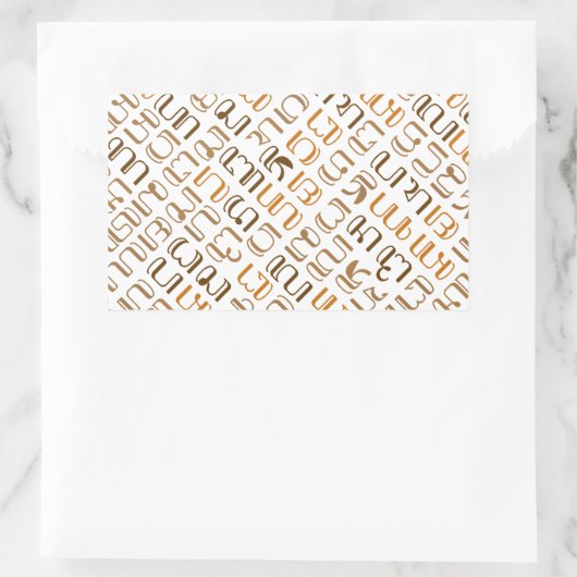 花原賀 長方形シール (バッグ)