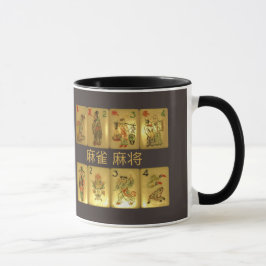 花及び季節のタイルが付いているマグ マグカップ