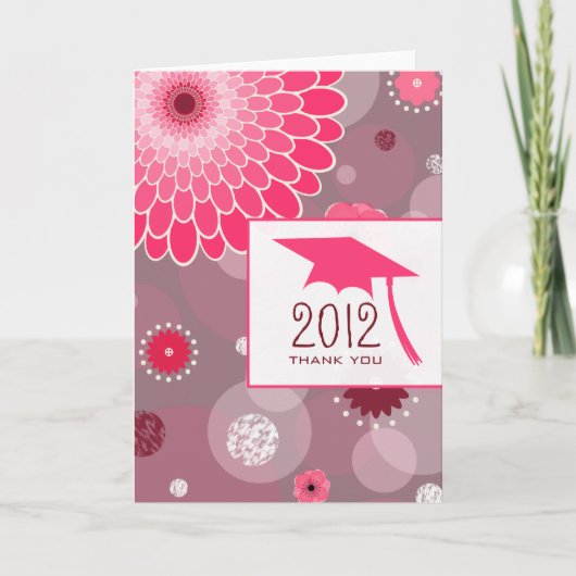 花及び点の卒業のサンキューカード サンキューカード (正面)