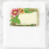 花名タグ 長方形シール (バッグ)