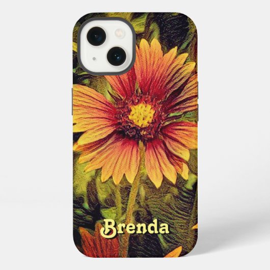 花名モノグラム iPhoneケース (裏面)