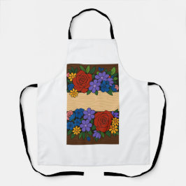 花名ラベル エプロン