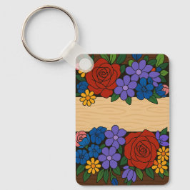 花名ラベル キーホルダー