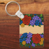 花名ラベル キーホルダー (正面)