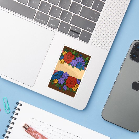 花名ラベル シール (ノートパソコンとiPhone)