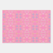 花咲きギフトラップまたは引き出しライナーシートセット ラッピングペーパーシート (正面2)