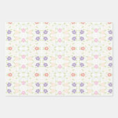 花咲きギフトラップまたは引き出しライナーシートセット ラッピングペーパーシート (正面)