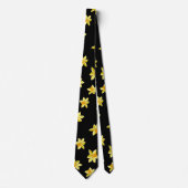 花咲きシームレス花柄 ネクタイ (正面)