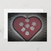 花咲きハート ポストカード (正面/裏面)