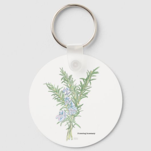 花咲きローズマリー キーホルダー (正面)