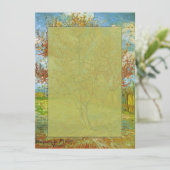 花咲き空白のの桃の木への招待 招待状 (スタンド正面)