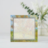 花咲き空白のの桃の木への招待 招待状 (スタンド正面)