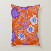 花咲き野花。夏のフローラ アクセントクッション (正面(垂直))