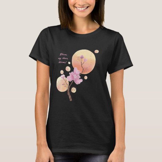 花咲きTシャツ母の日 Tシャツ (正面)