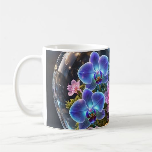 花咲くアートマグ コーヒーマグカップ (左)
