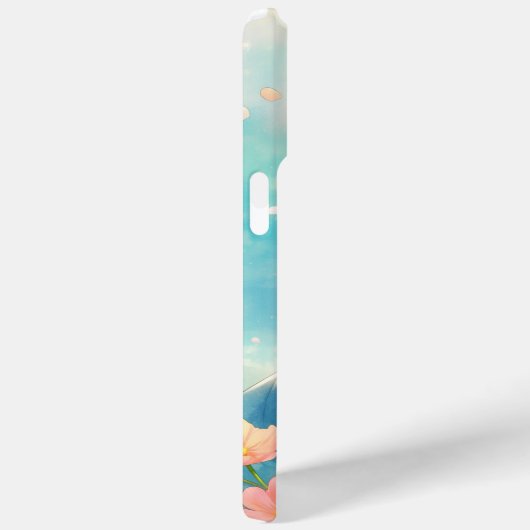花咲くカバ Case-Mate iPhoneケース (裏面 / 右)