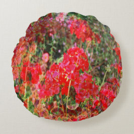 花咲くゲラニウム..... ラウンドクッション