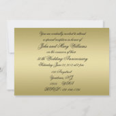 花咲くゴールド 50周年結婚記念日 招待状 (裏面)