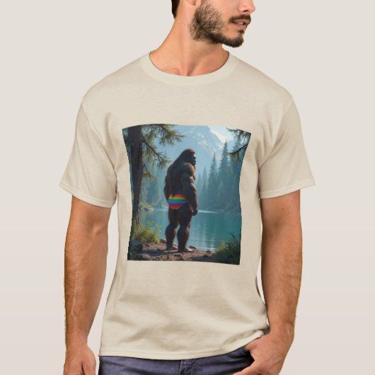 花咲くサスクワッチ Tシャツ (正面)