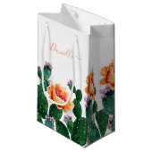 花咲くサボテン スモールペーパーバッグ (正面アングル)