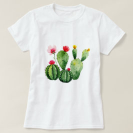 花咲くサボテン Tシャツ