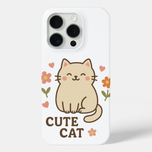 花咲くネコ Case-Mate iPhoneケース (裏面)