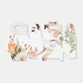 花咲くパステルカラーのモダンなブライダルシャワー フェイバーボックス (折り畳みなし)