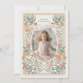 花咲くホリデーシーズンの実り豊かなグリーティングカード シーズンカード (正面)