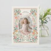 花咲くホリデーシーズンの実り豊かなグリーティングカード シーズンカード (スタンド正面)