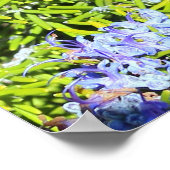 花咲くローズマリーブッシュ ポスター (角)