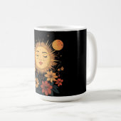 花咲く太陽の天体女神 コーヒーマグカップ (正面右)