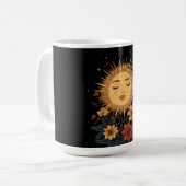 花咲く太陽の天体女神 コーヒーマグカップ (正面左)