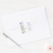 花咲く春のベイビーシャワー スクエアシール (封筒)