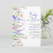 花咲く春のベイビーシャワー 招待状 (スタンド正面)