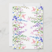 花咲く春のベイビーシャワー 招待状 (裏面)