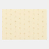 花咲く春の水仙 | ティールとイエロー ラッピングペーパーシート (正面3)