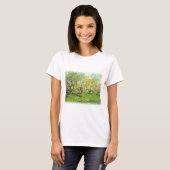 花咲く果樹園 ゴッホ風 Tシャツ (正面フル)