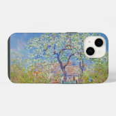 花咲く梨の木 - クロード・モネ iPhoneケース (裏面横)