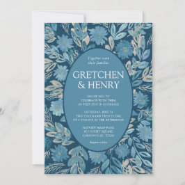 花咲く水彩画 ウェディング 招待状
