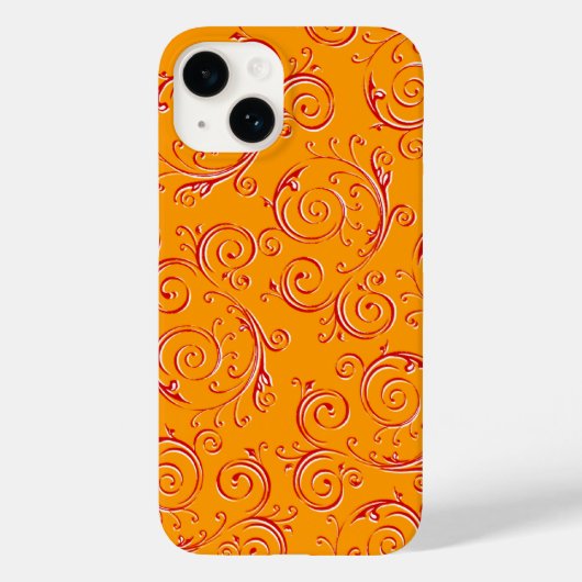 花咲く渦巻き Case-Mate iPhoneケース (裏面)