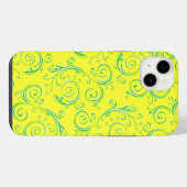 花咲く渦巻き iPhoneケース (裏面横)