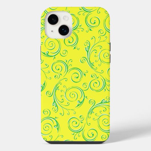 花咲く渦巻き iPhoneケース (裏面)