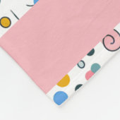 花咲く物語の名前パーソナライズされた毛布 フリースブランケット (角)