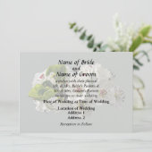 花咲く白い梨の花のウェディング用品 招待状 (スタンド正面)