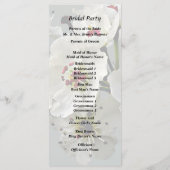 花咲く白い梨の花 プログラム (裏面)