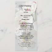 花咲く白い梨の花 プログラム (正面)